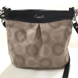 Coach signature logo sateen bag VGC